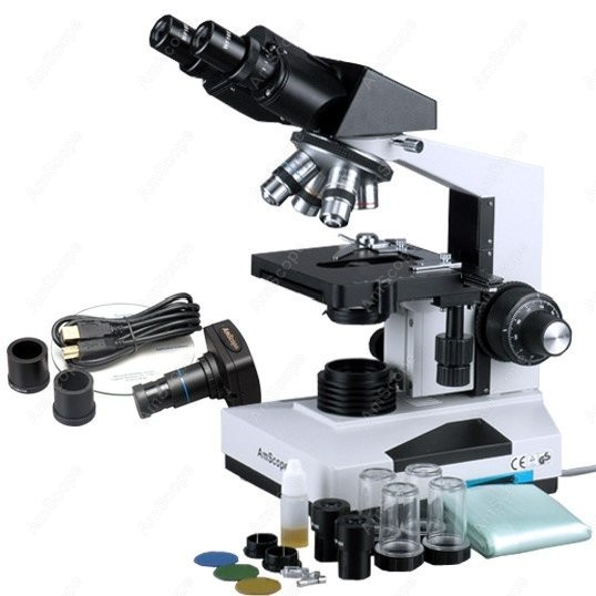 Microscope Compound 40X - AmScope 생물학적 쌍안 복합 현미경 40X