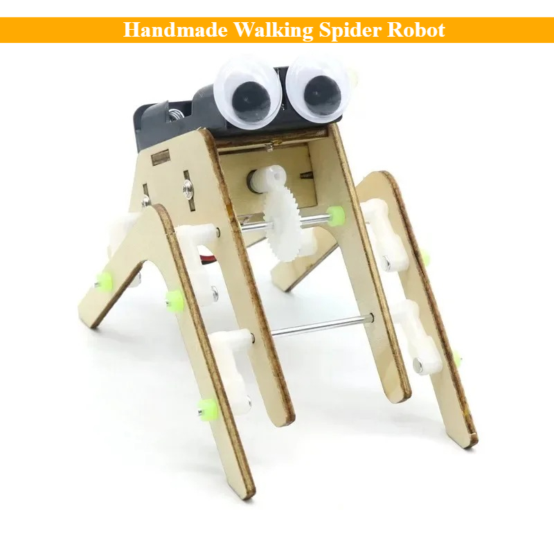 Science Diy Model - 상상력 DIY 수제 워킹 스파이더 로봇