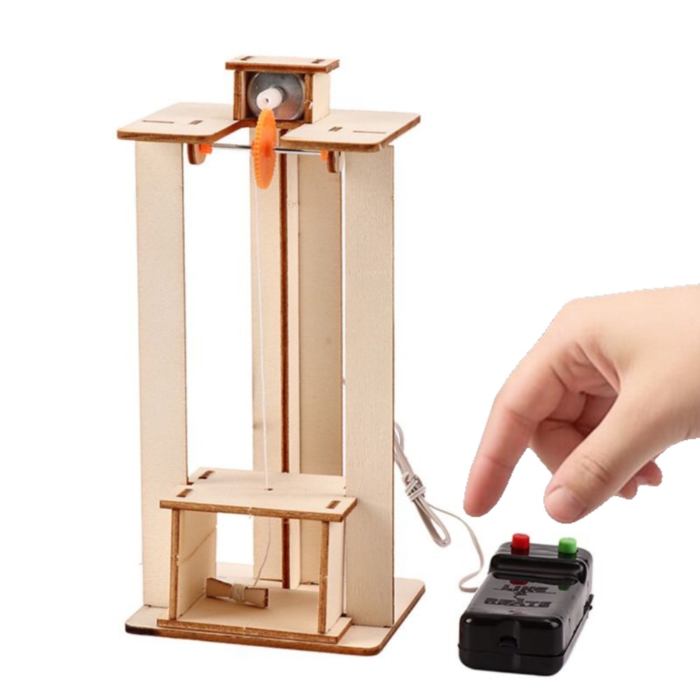 Science Diy Model - DIY 전기 엘리베이터 리프트 모델 퍼즐