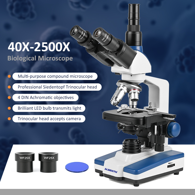 40X-2500X 전문 생물 현미경 복합 기계식 XY  - Microscope Compound 40X 리뷰 및 가격