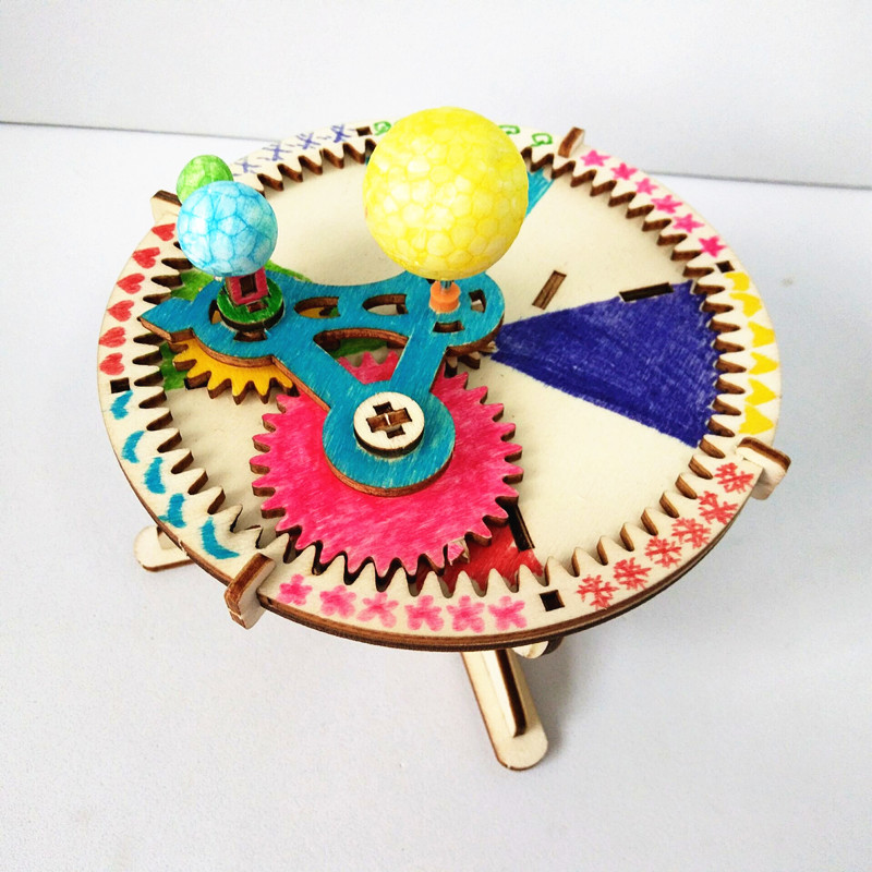 태양계 천문학 태양 지구 달 행성 모델 DIY 나무 퍼 - Science Diy Model 리뷰 및 가격