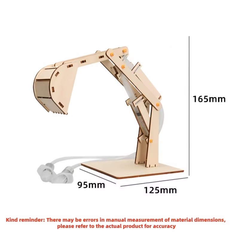 재미있는 STEM DIY 과학 키트 나무 유압 굴착기  - Science And Hobby 리뷰 및 가격