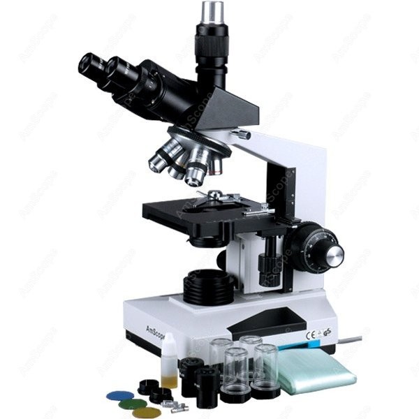 AmScope T490 시리즈 동시초점 생물학적 삼안  - Microscope Compound 40X 리뷰 및 가격