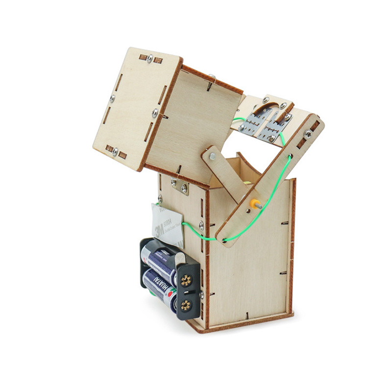 나무 전기 구동 먹는 동전 로봇 DIY 모델 및 빌딩  - Science Diy Model 리뷰 및 가격